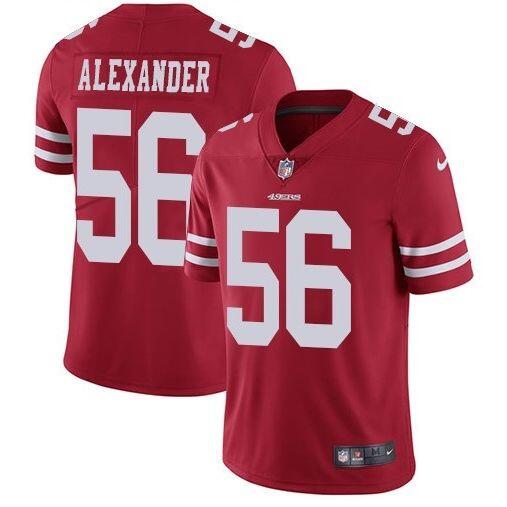 Men's San Francisco 49ers #56 Kwon Alexander Red Vapor Untouchable Limited Stitched NFL Jersey